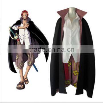 Akakami no Shankusu Red Hair Pirates Shanks Two Year Later Ver Cosplay Costume Halloween Japanese Anime One Piece Cosplay