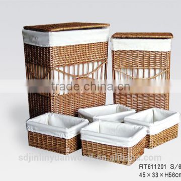 Wicker laundry basket, beautiful and low price,accept sample processing