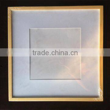 7inch unfinished wood square photo picture frame