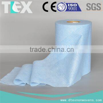 [D-TEX] Waveline Printed Spunlace Nonwoven Jumbo Rolls for Household Cleaning Wipes photo-3