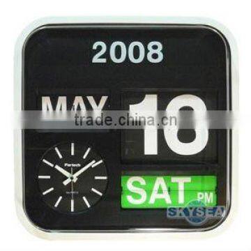 Wall Auto Flip Calendar Clock