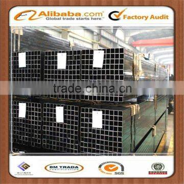 Prime galvanized hollow steel pipes black iron square pipes Q195 Q235