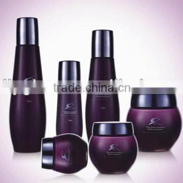 airless glass cosmetic bottle with pump