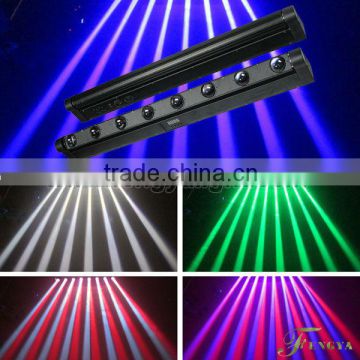 8pcs 10w 4in1 RGBW Led beam effect moving head light