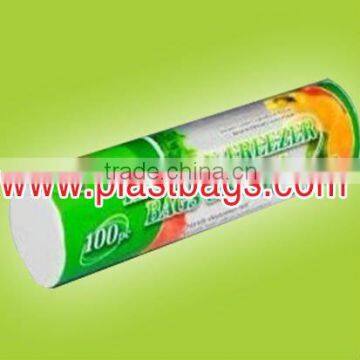 HDPE transparent plastic food bags on roll