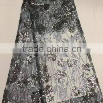 CL60070 Top Grade Quality Fashionable Net Emboridery Lace With Sequins,french Lace Fabric Dress Fabric photo-5