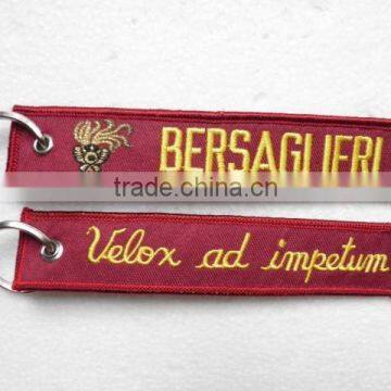 Custom Made High Quality Airlines Pilot Embroidery Jacqaurd Keyring Keychain Gift and Promotion photo-2