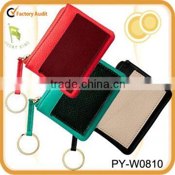 color block credit card wallet