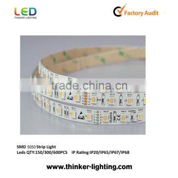 96LED rgbw 5050 led strip flexible strip lighting with CE&RoHs DC12/24V