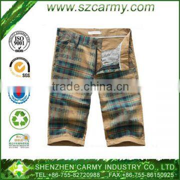 Summer Trendy 100% Cotton Man's Printed Fifth Fashionable Pants