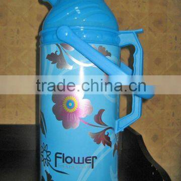 Blue Aluminum Vacuum Flask With Glass Refill 916