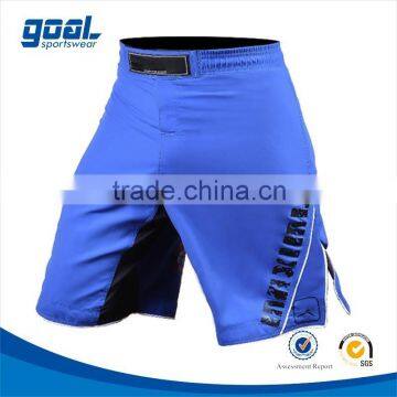 Sublimated printing split custom blank mma shorts