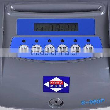 Cheap Time Recorder Machine for Staff's Attendance With Good Design S-960