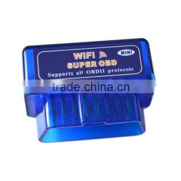 Elm327 WiFi OBD2 / Obdii Auto Diagnostic Scanner Tool for Ios/Android iPhone iPad Mini WiFi Elm 327 Version 1.5 Blue