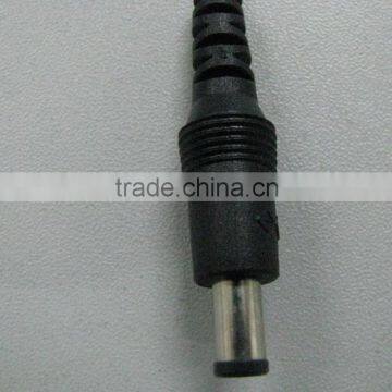 black shell 6.3mm DC jack plug