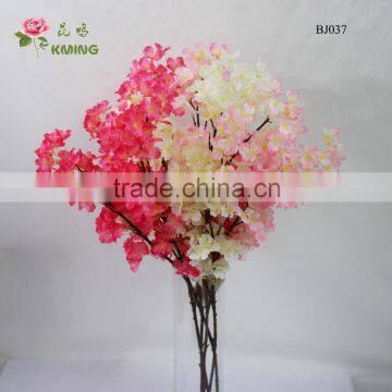 artificial red cherry blossom flower wholesale