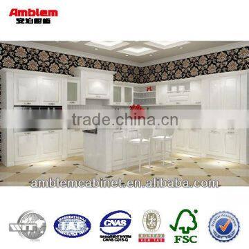 2014 new European style shaker door off white high gloss painting kitchen cabinet