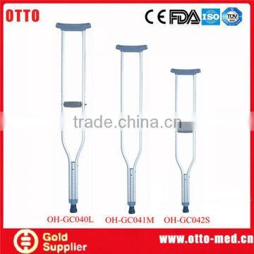 Standard Height Adjustable Aluminum Underarm Crutches photo-2