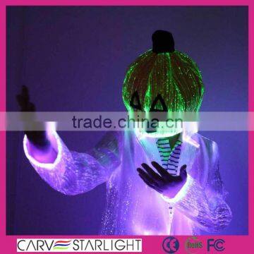 2015 fashion fiber optics holloween decorations pumpkins