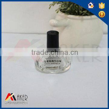 cat shape High Quality Clear Empty Nail Polish Glass Bottle With animal Lid