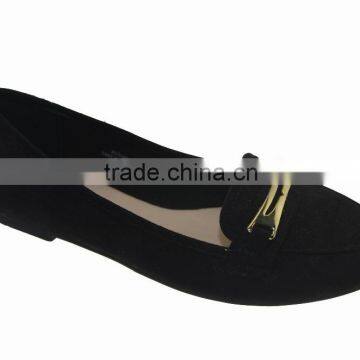 Lady loafer suede shoe new designs 2016 OEM shoes