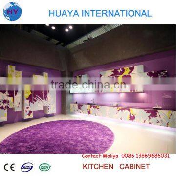 Hot sell modern style white color PVC thermal foil kitchen cabinet