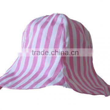 stripe woven fabric vase bucket hat