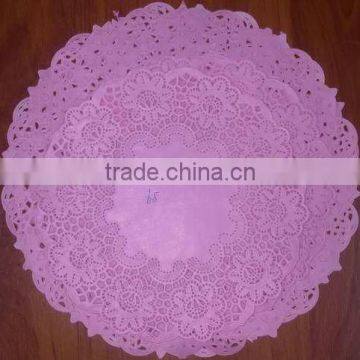 Cake decoration flowers round paper lace doyley