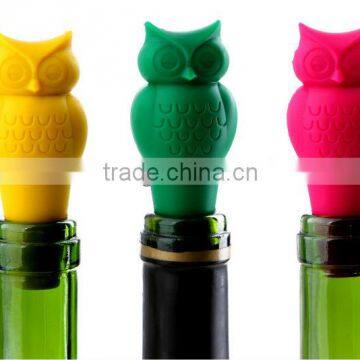 Funny wholesale stopper of whiskey bottle, silicone wine bottle stopper, novelty wine bottle stopper