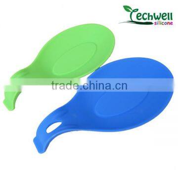 100% food grade silicone multifunctional big silicone spoon rests