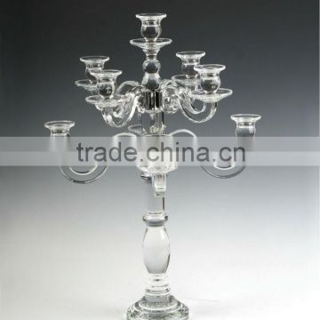 Luxury Pillar Crystal Candle Holders with seven candle head