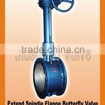 Extend spindle flange soft seal butterfly valve