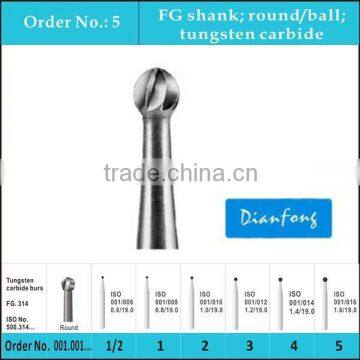 FG sherical dental tungsten carbide burs