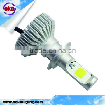 Adjustable light patter angle 3000k 4500k 6000k 3000lms cob h7 car led headlight bulb