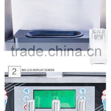 2+1 Mixed Flavors Used Commerical Ice Cream Machine With Good Price,CE Approved photo-3