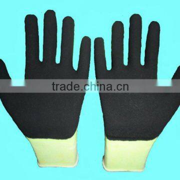 Maxiflex-Sandy foam nitrile latex safety working gloves