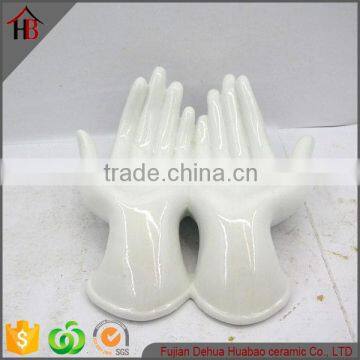 Contact Supplier Chat Now! Fantastic two fingers ceramic hand jewelry holder