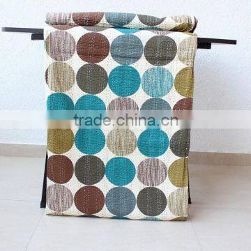 Kantha Queen Quilt Kantha Blanket Queen Bed Cover Queen Blanket Indian Bedspread Queen Kantha Bedspread Bohemian Bedding Kantha photo-4