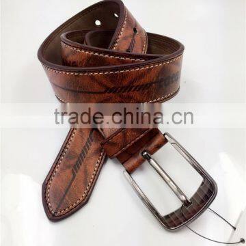 men's pu belt with single stiching