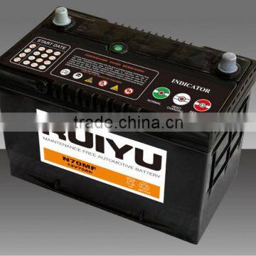 Auto battery car batteri from shandong manufacture/korean car batteri/ car battery price