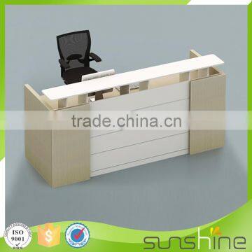 JB-RCT04 Sunshine Furniture Factory Manufacture Office Use Furniture Particle Board Small Reception Desk