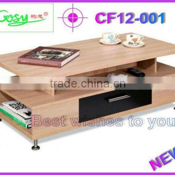 Wood coffee table design CF12-001 good quality coffee table