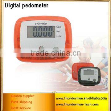 High quality 2 Buttons High Sensor Digital Multifunction Calorie Pedometer for Weight ,Calorie and Step Counter