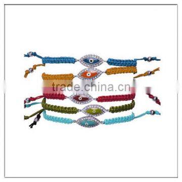 custom evil eye weave bracelet for lady