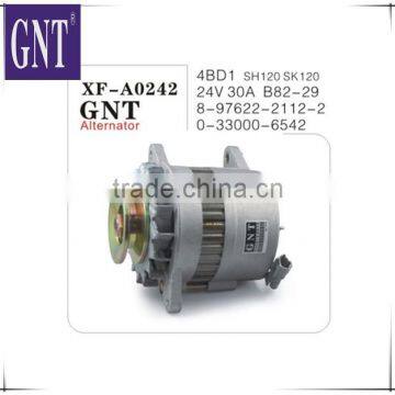 excavator engine alternator for SH120 SK120 4BD1