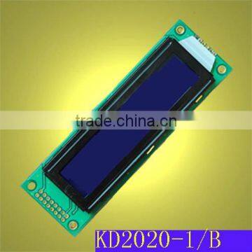 20x2 character blue LCD module