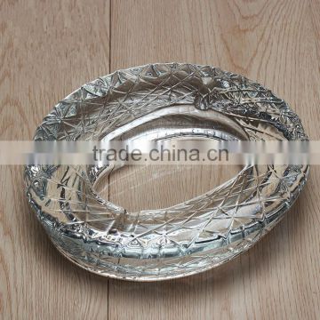 2016 cheap cigar bird nest crystal ashtray with custom logo