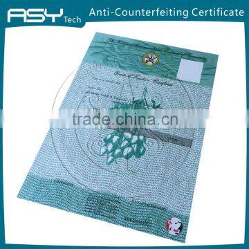 High Security Intaglio Printing Anti-counterfeit Certificate photo-3