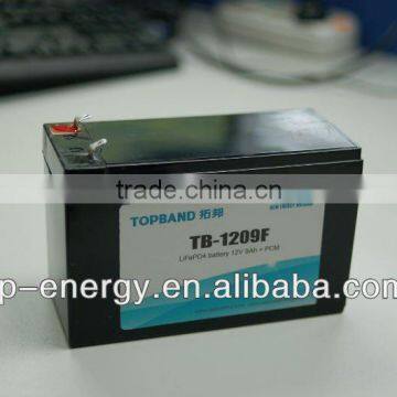 Glider lithium battery 12V 9Ah TB-1209F with BMS