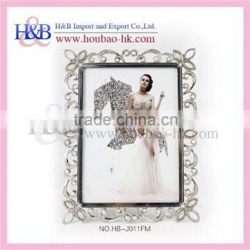 H&B 6*8'' metal stylish luxury wedding photo frame